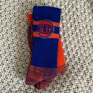 New York Knicks Mens Crew Socks | NBA | Two pairs | Size 6-12
